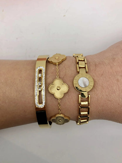 Stainless Steel Lucky Beads Bracelet – Elegant Men's Accessory | Accessorio Uomo Elegante