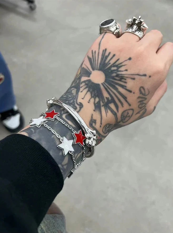 DRAVEN — Retro Pentagram Drip Bracelet