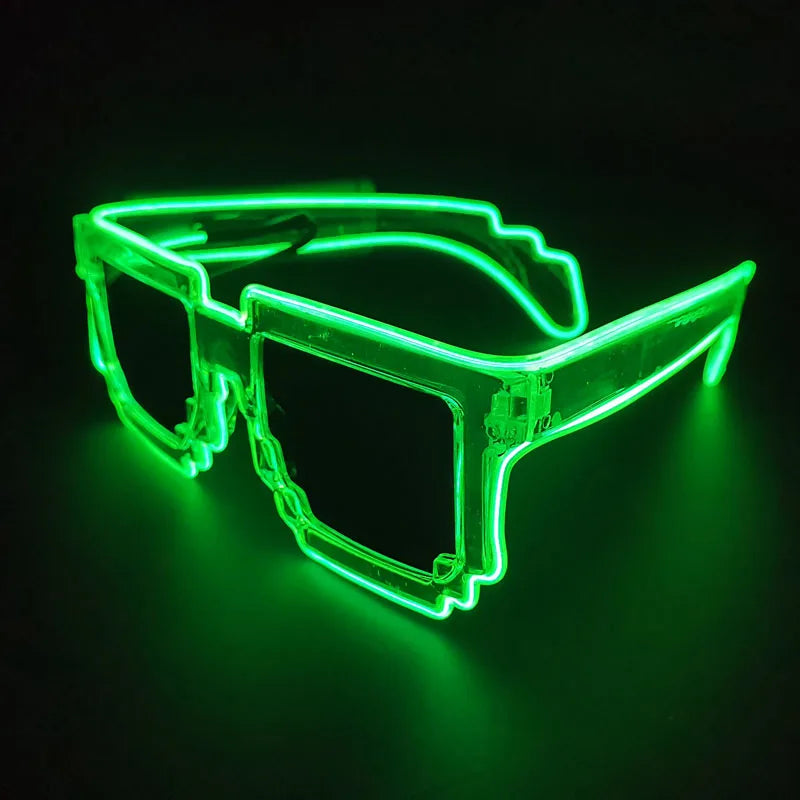 DRAVEN — LED Mosaic Glow Sunglasses – Party Flash Style