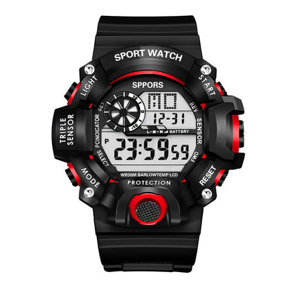 Tactical Edge – Men’s Digital Sport Watch with Luminous Display & Alarm – Elegant Men's Accessory | Accessorio Uomo Elegante