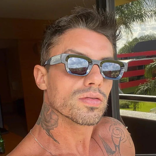 DRAVEN — Retro Rectangle Sunglasses –  Y2K Designer UV400 Eyewear — Sunglasses | DRAVEN