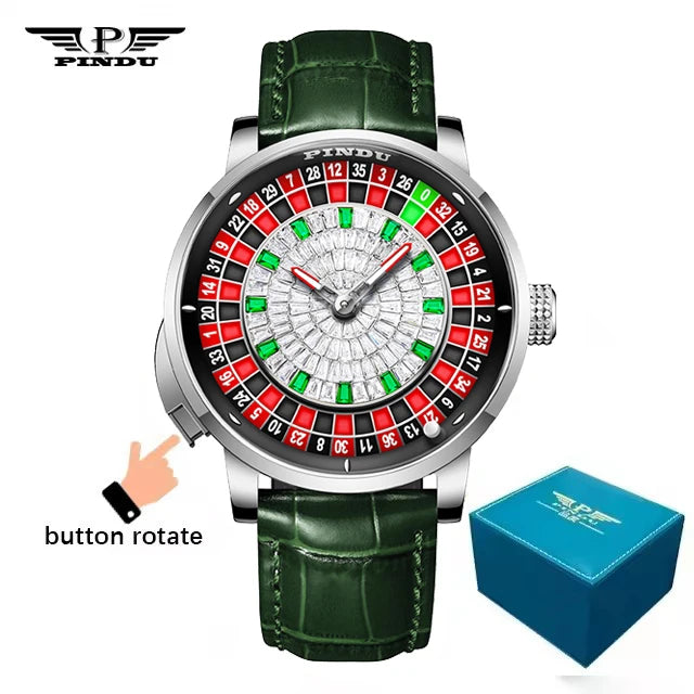DRAVEN — SpinMaster – PINDU Roulette Mechanical Watch with NH35A Movement & Sapphire Glass