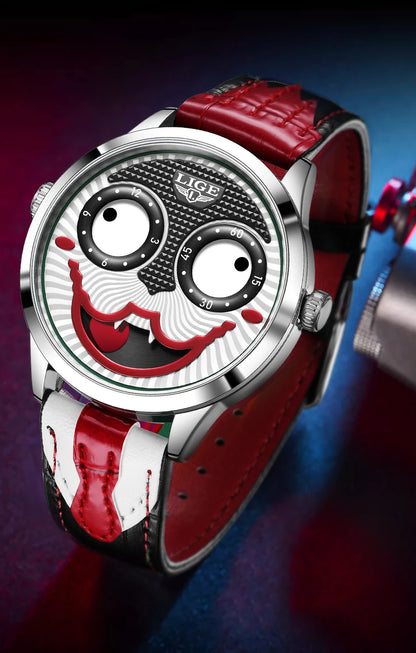 Joker Spirit – Men’s Creative Watch with Leather Strap & Waterproof Design – Elegant Men's Accessory | Accessorio Uomo Elegante