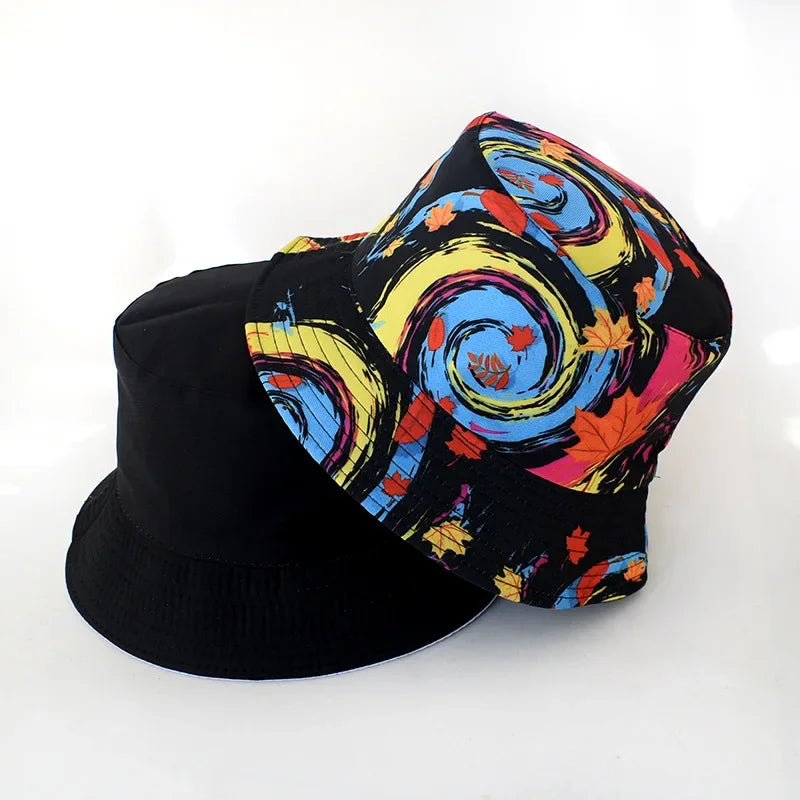 DRAVEN — Graffiti Reversible Bucket Hat – Unisex Street Style
