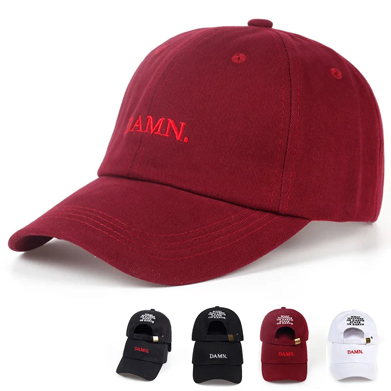 DRAVEN — DAMN Embroidered Snapback – Unisex Designer Street Cap
