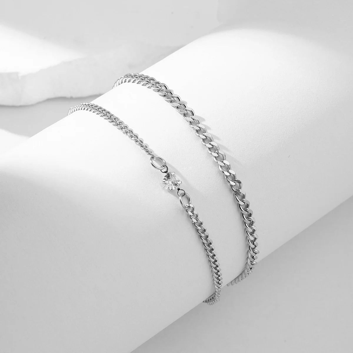 DRAVEN — Minimalist Silver Couple Bracelet