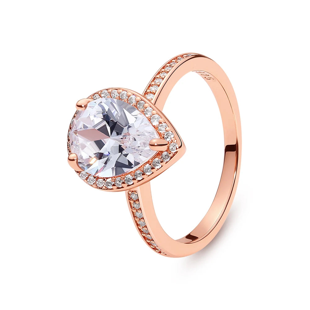 DRAVEN — Rose Gold Crown Heart Ring