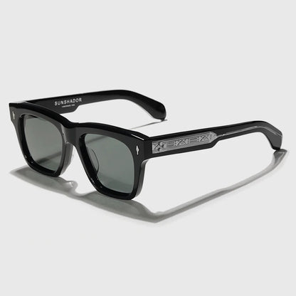 Handmade Square Sunglasses – Luxury Acetate Design – Elegant Men's Accessory | Accessorio Uomo Elegante