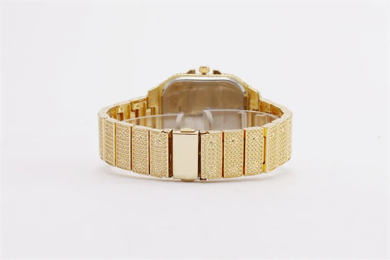 Frozen Legacy – 2025 Unisex Crystal Diamond Watch – Elegant Men's Accessory | Accessorio Uomo Elegante