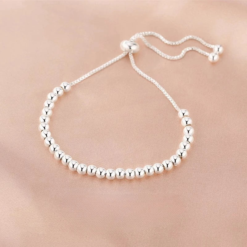 DRAVEN — Solid 925 Sterling Silver Beaded Bracelet