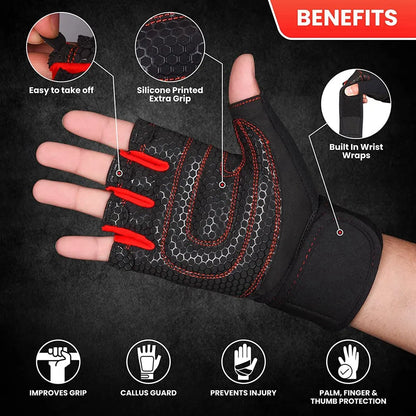 Half Finger Workout Gloves – Unisex Gym & Street Style