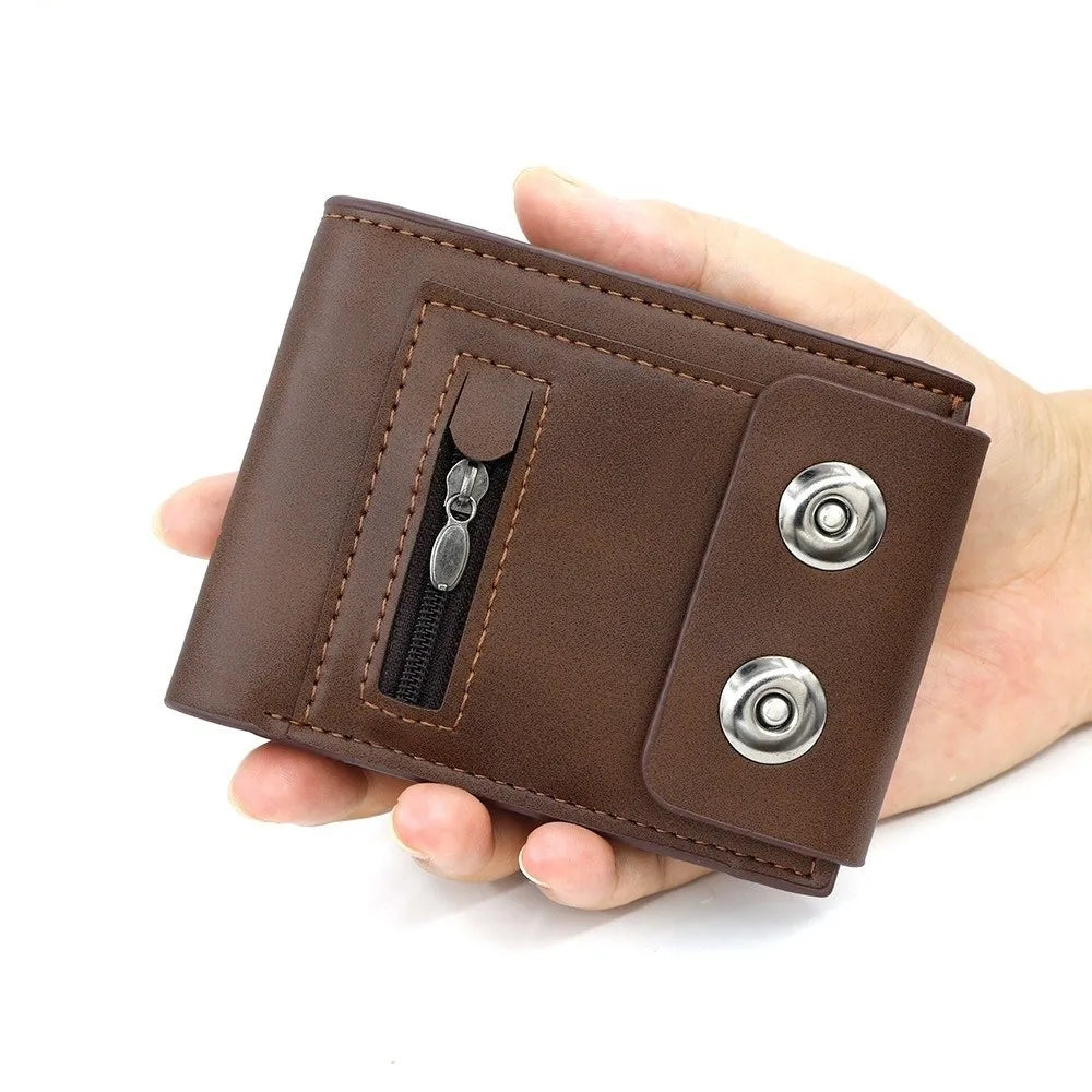 DRAVEN — PU Leather Magnetic Wallet Men Large Capacity Design