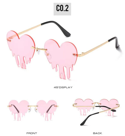 Heart Cat Eye Sunglasses – Retro Love Designer UV400 Shades – Elegant Men's Accessory | Accessorio Uomo Elegante