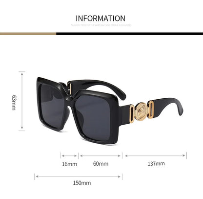 Popular Square Sunglasses – Luxury Retro Travel Style – Elegant Men's Accessory | Accessorio Uomo Elegante