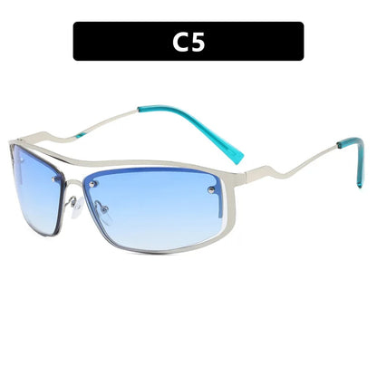 Square Goggle Sunglasses – Y2K Sports Punk Style – Elegant Men's Accessory | Accessorio Uomo Elegante