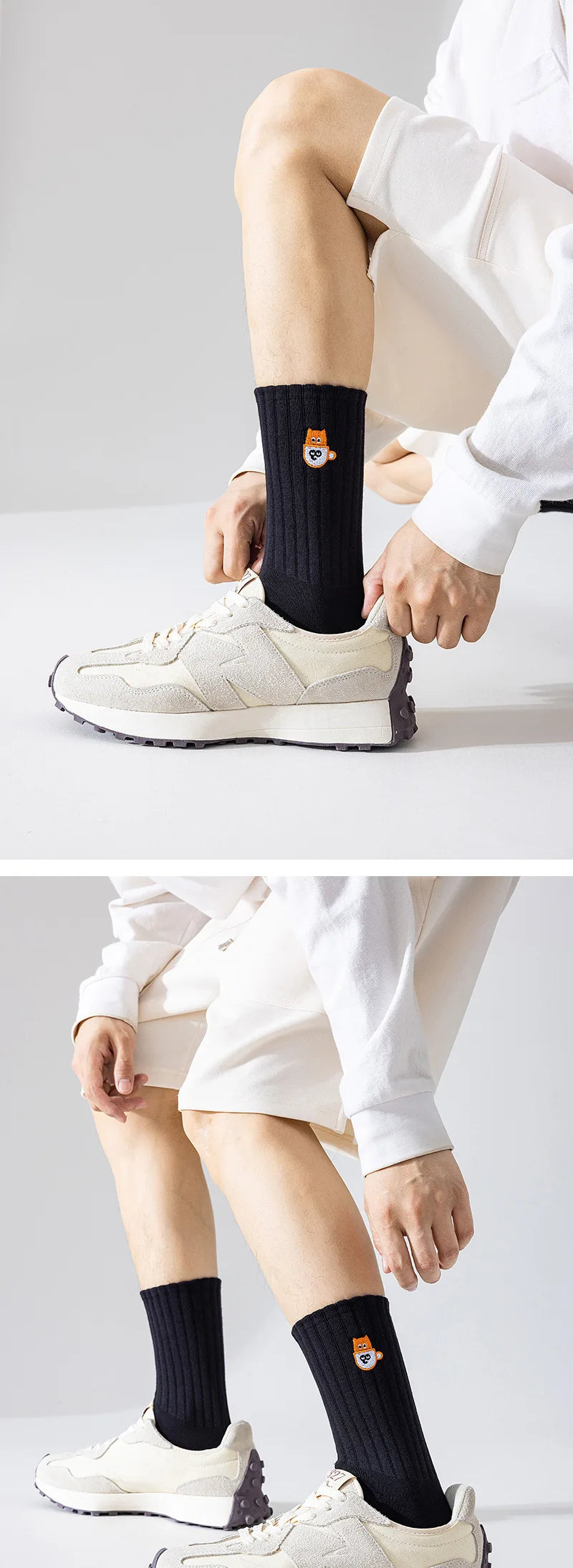 DRAVEN — Cartoon Embroidered Socks – Unisex Harajuku Street Style