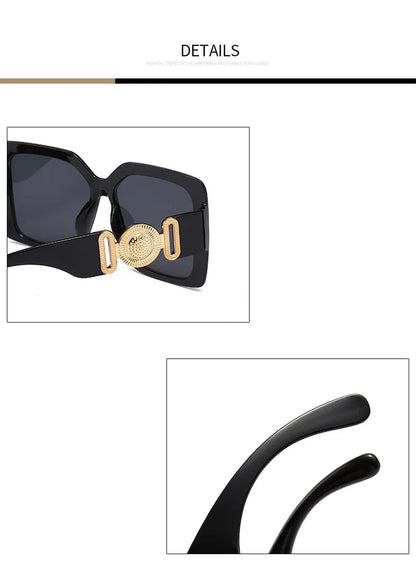 Popular Square Sunglasses – Luxury Retro Travel Style – Elegant Men's Accessory | Accessorio Uomo Elegante