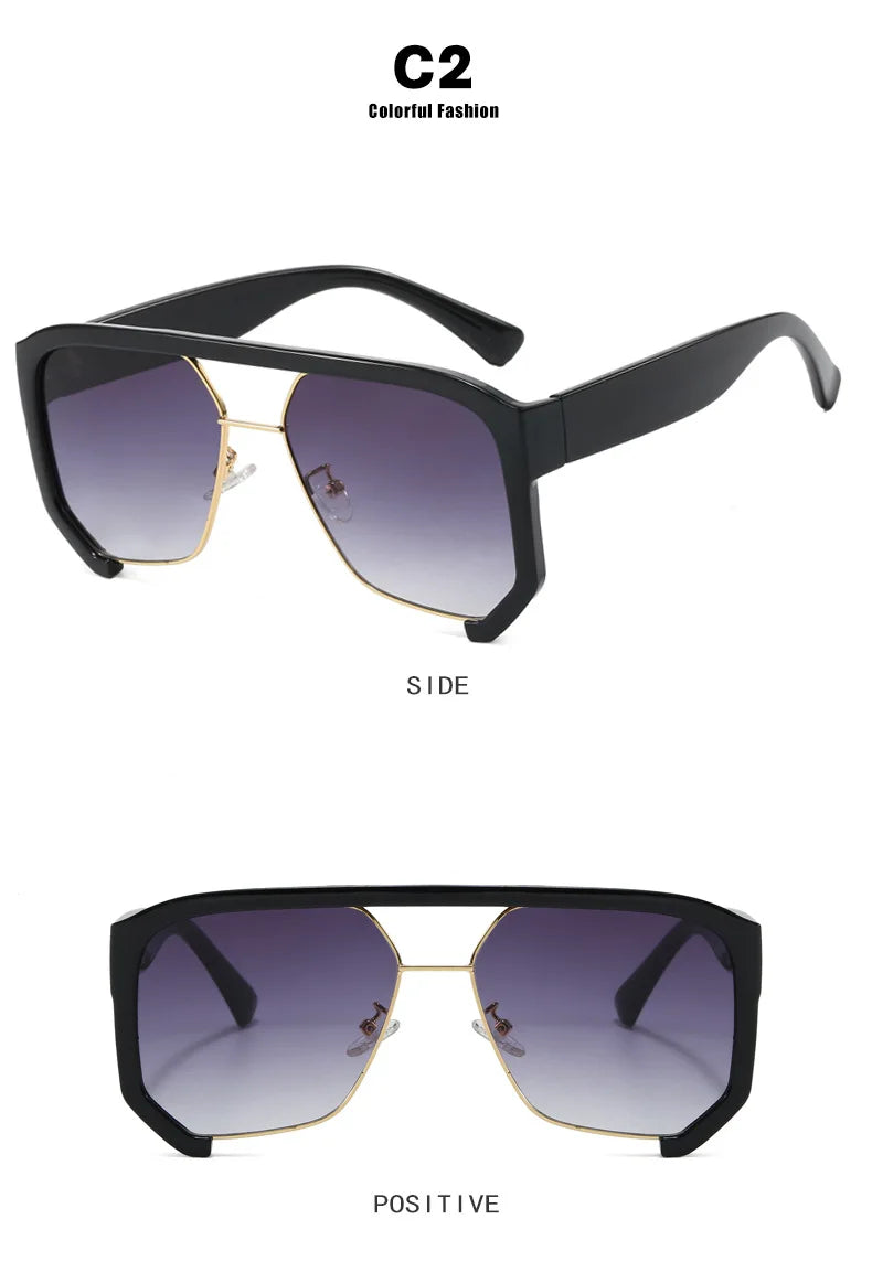 DRAVEN — Irregular Frame Sunglasses – Retro Luxury Shades