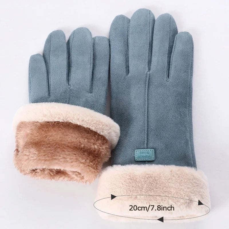 DRAVEN — Furry Warm Mittens – Women’s Winter Street Style
