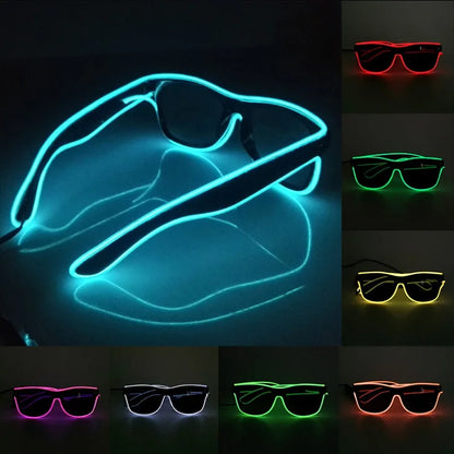 Rave Glow Party Sunglasses – Celebration Style – Elegant Men's Accessory | Accessorio Uomo Elegante