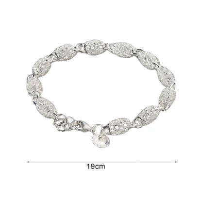 Draven Frosted Link Bracelet – Elegant Men's Accessory | Accessorio Uomo Elegante