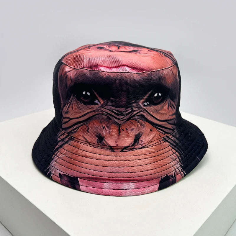 DRAVEN — Funny Animal Print Bucket Hat – Unisex Double-Sided Style