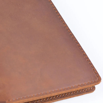 Genuine Leather Passport Wallet Unisex Vintage Cowhide – Elegant Men's Accessory | Accessorio Uomo Elegante