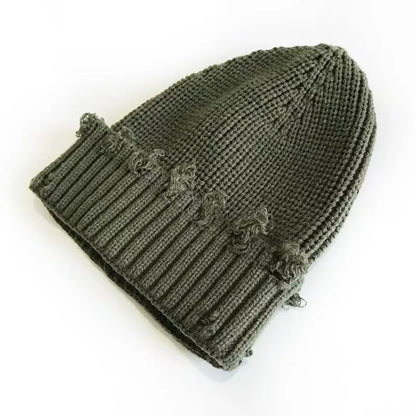 Broken Brim Knit Beanie – Unisex  Winter Style