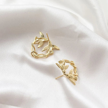 Creative Lovebirds Handmade Earrings – Elegant Men's Accessory | Accessorio Uomo Elegante