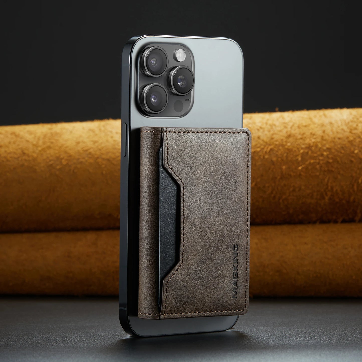 DRAVEN — Magnetic Leather Wallet Premium Foldable Mini Design