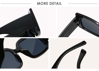 Large Square Sunglasses – Retro Gradient UV400 Eyewear – Elegant Men's Accessory | Accessorio Uomo Elegante