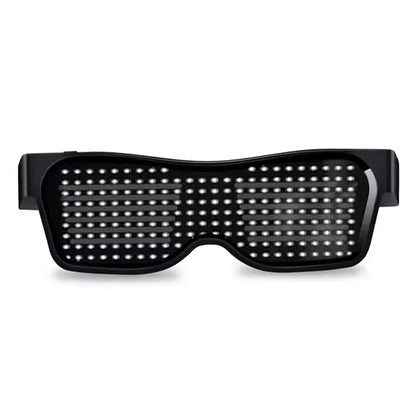 LED Flashing Sunglasses – Party Glow Style – Elegant Men's Accessory | Accessorio Uomo Elegante