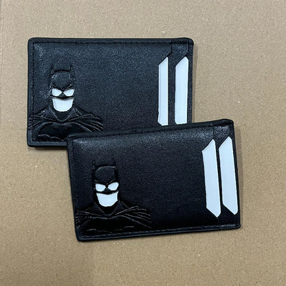 Leather Superhero Wallet 2025 Bat Mask Card Holder – Elegant Men's Accessory | Accessorio Uomo Elegante