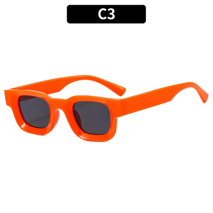 Retro Rectangle Sunglasses –  Y2K Designer UV400 Eyewear