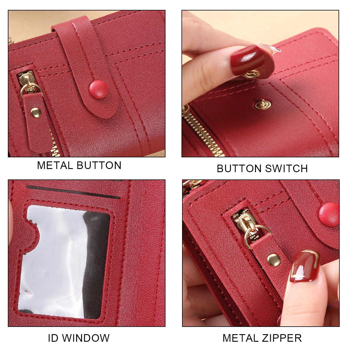 Luxury Short Wallet Women Multifunction Coin Purse – Elegant Men's Accessory | Accessorio Uomo Elegante