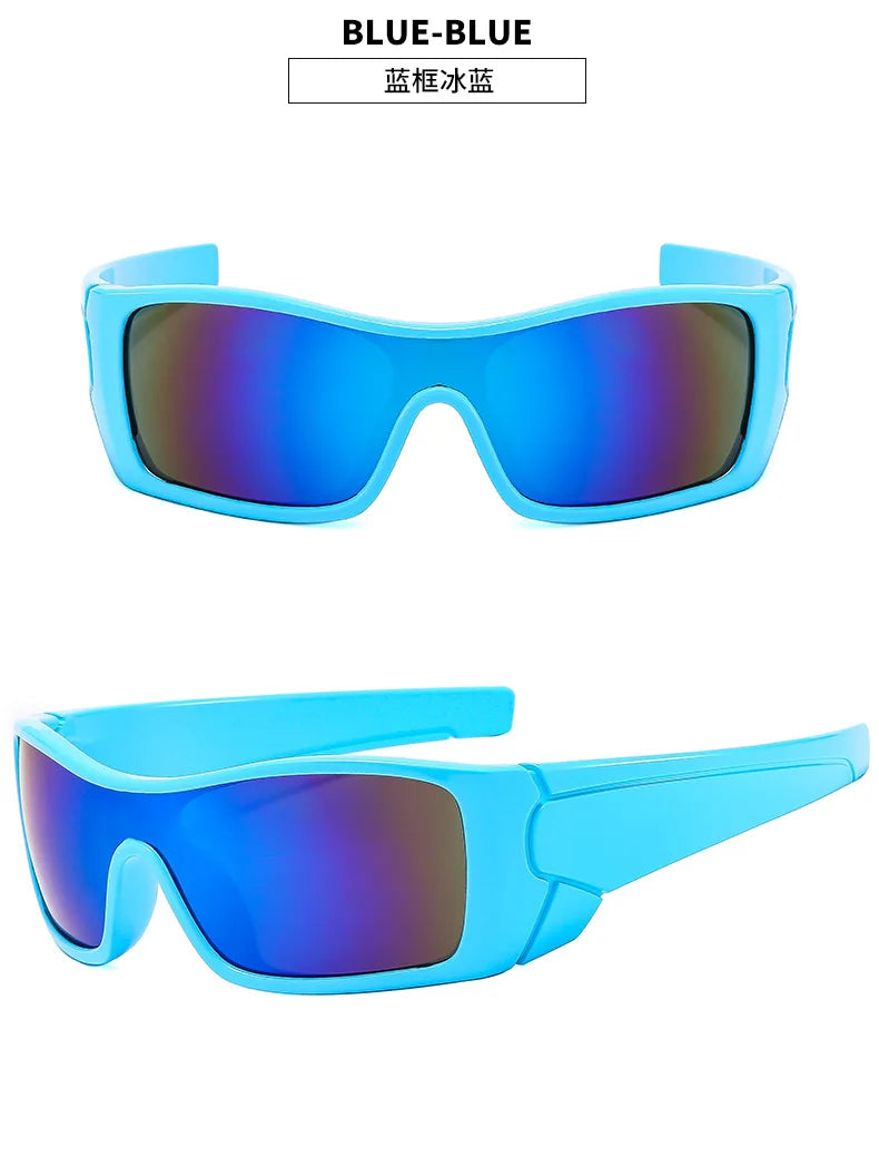 Futuristic Sports Shield Sunglasses – Y2K Driving Style – Elegant Men's Accessory | Accessorio Uomo Elegante