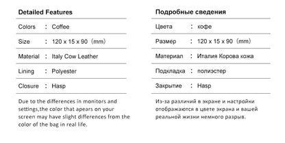 Genuine Leather Slim Wallet Men Minimalist RFID Design – Elegant Men's Accessory | Accessorio Uomo Elegante