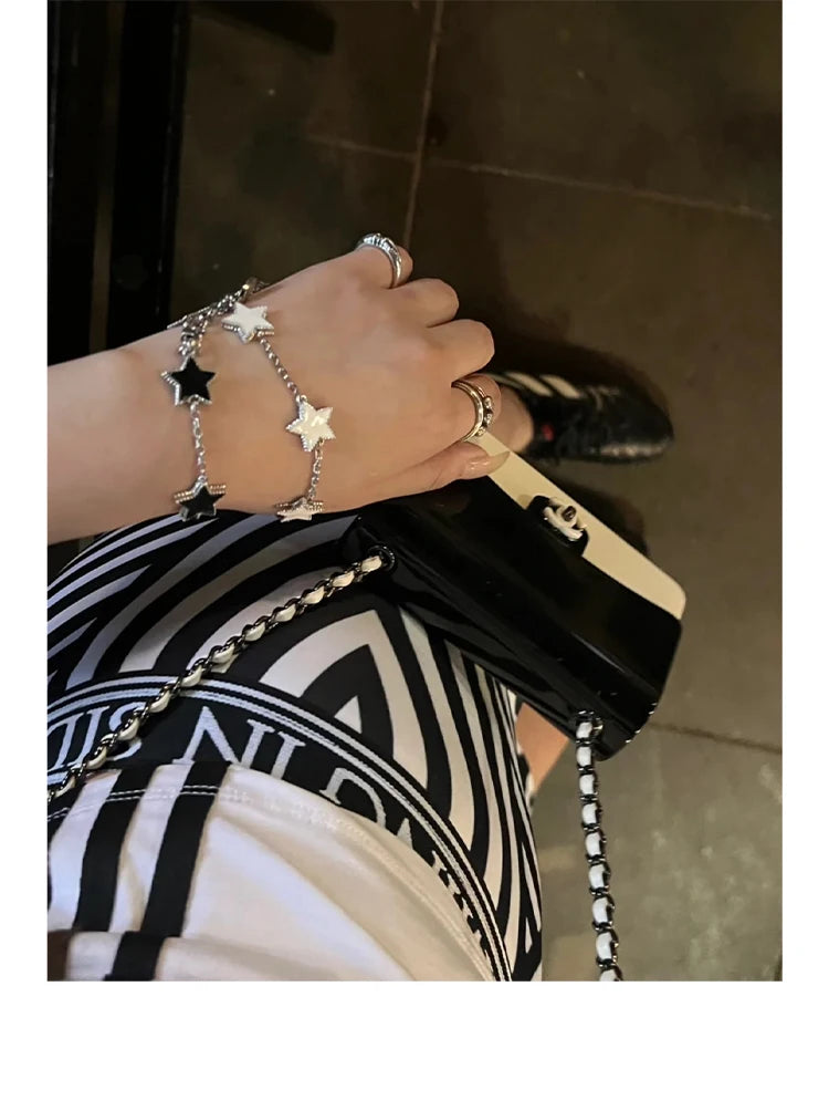 Retro Pentagram Drip Bracelet – Elegant Men's Accessory | Accessorio Uomo Elegante