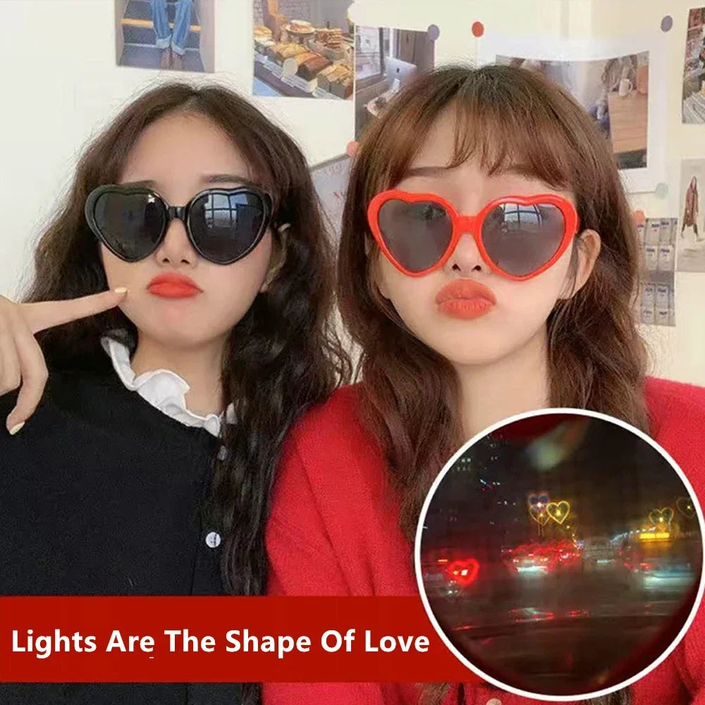 DRAVEN — Light-Reactive Heart Sunglasses – Color-Changing Love Shades