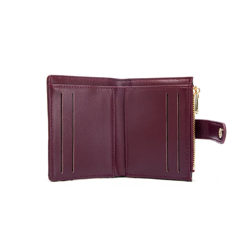 DRAVEN — Classic Square Wallet Women 2025 Snap Closure Design