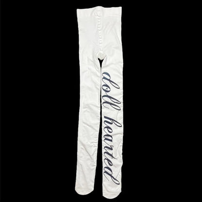 Y2K Harajuku Long Socks – Punk Letter Print Street Style