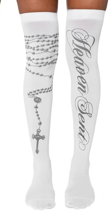 DRAVEN — Y2K Gothic Knee Socks – Women’s Harajuku Punk Style
