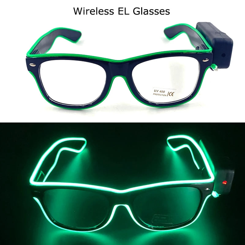 DRAVEN — Wireless LED Glow Sunglasses – Carnival Party Style