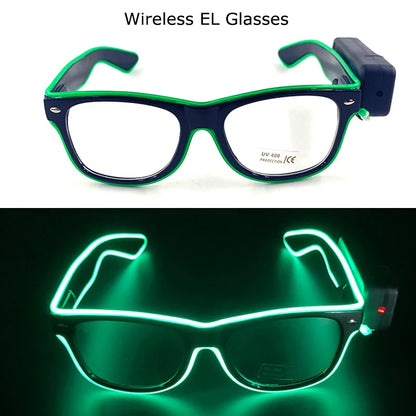 Wireless LED Glow Sunglasses – Carnival Party Style