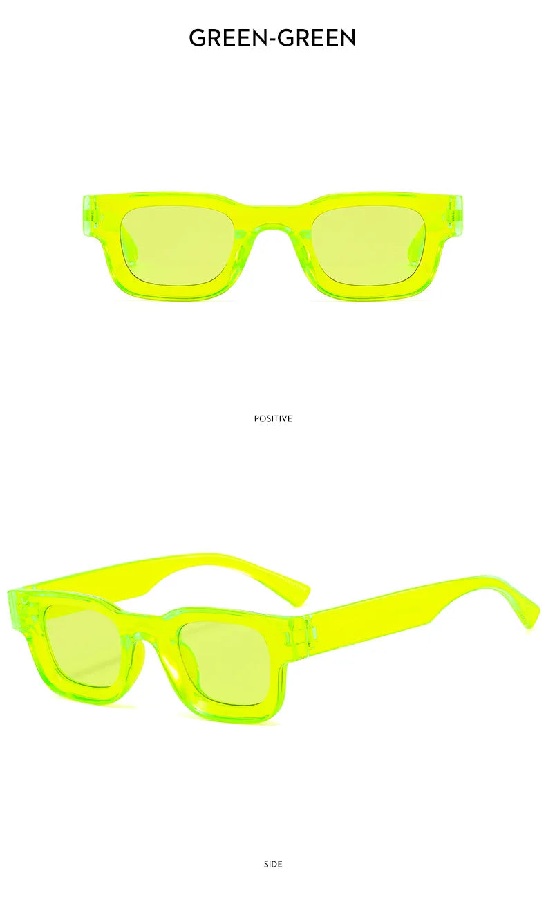 DRAVEN — Retro Rectangle Sunglasses –  Y2K Designer UV400 Eyewear