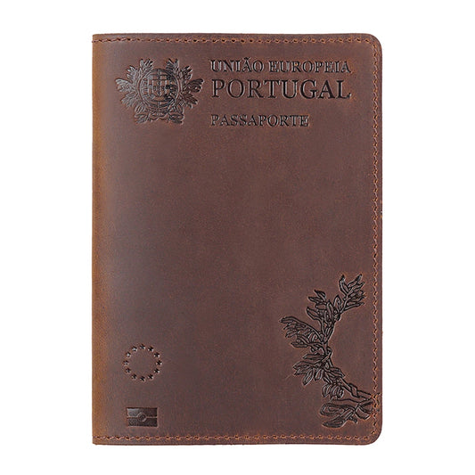 DRAVEN — Genuine Leather Portugal Passport Holder Travel Wallet — Wallets & Card Holders | DRAVEN