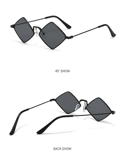 Diamond Frame Sunglasses – Elegant Men's Accessory | Accessorio Uomo Elegante
