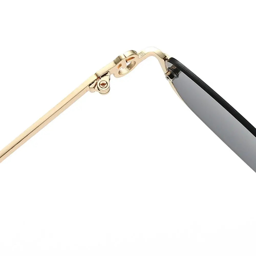 DRAVEN — Half-Frame Square Sunglasses – Vintage Metal Y2K  Shades