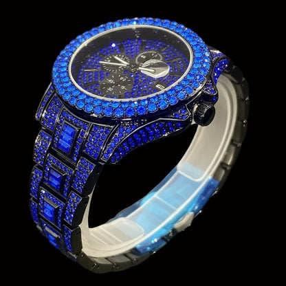 Crimson Ice – Men’s Red Steel Luxury Watch 2025 Edition – Elegant Men's Accessory | Accessorio Uomo Elegante