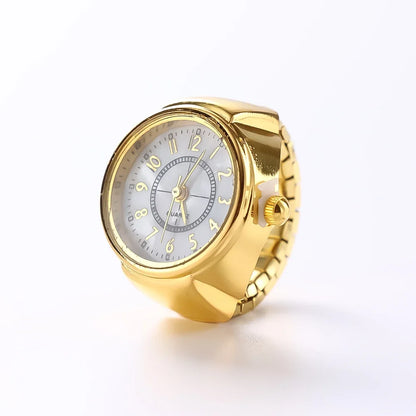 Luxury Quartz Watch Ring – Elegant Men's Accessory | Accessorio Uomo Elegante